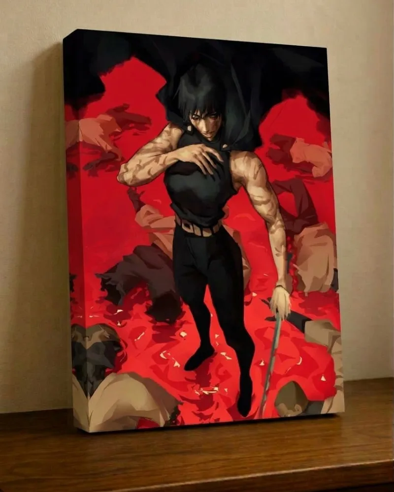 Cuadro Toji Fushiguro, el asesino de hechiceros · Jujutsu Kaisen en retablo Djhones