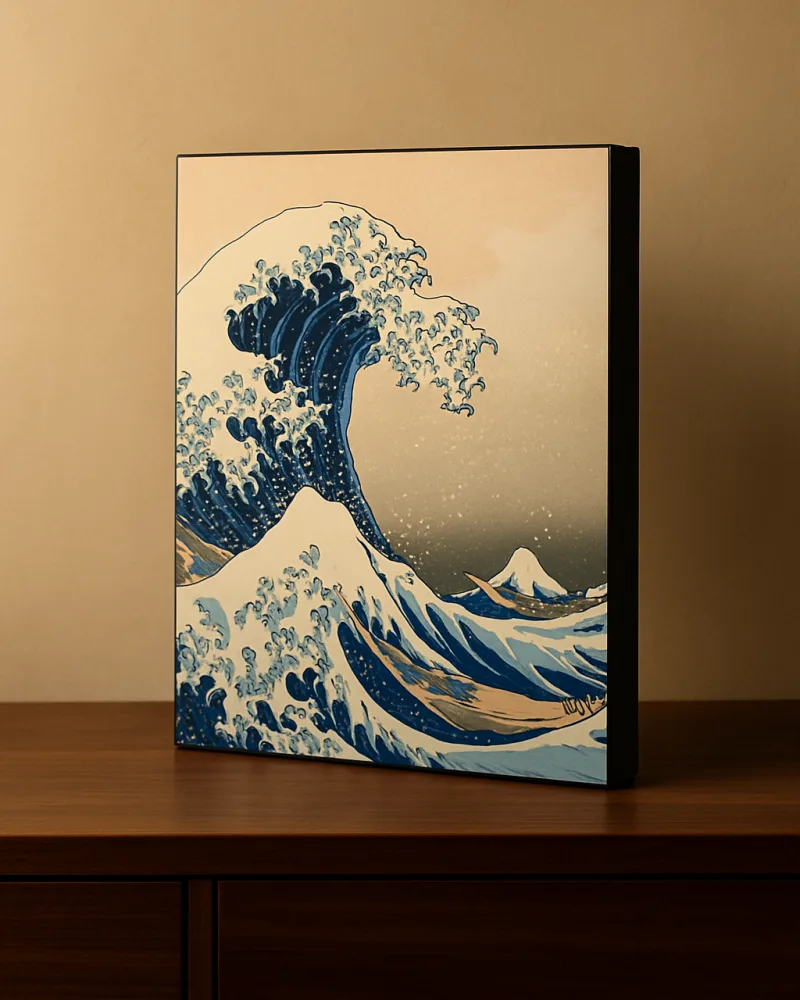 La gran ola de Kanagawa en retablo Djhones